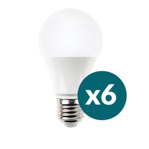Standard A19 60W Equivalent Warm White LED Bulb 6-pack